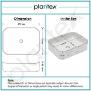 Plantex Table Top Wash Basin For Bathroom/Designer Ceramic Basin/Countertop Vessel Sink Basin - Indo-European Collection (18 x 13 x 5 Inch)