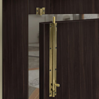 Plantex Stainless Steel 12 inch Tower Bolt/Tower Bolt for Home,Offices Doors and Windows/Tower Bolt for Main Door/Door Latch/Kundi/Chitakini/Door Latch for Windows (Brass Finish, Pack of 4)