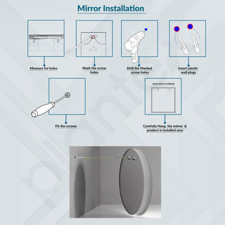 Plantex Aluminium Frame Mirror for Wall/Bathroom Mirror/Wall Mount Mirror for Bedroom/Dressing Room/Living Room/Entryway - Shatterproof Mirror (18x24 Inch-Gold Brushed/Rectangle)