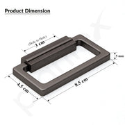 Plantex Rajwadi Drawer Kadi/Drawer Handle/Kadi for Drawers/Pull-Push Kadi for Home/Office Cabinet - Pack of 2 (Satin Black)