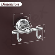 Plantex 304 Grade Stainless Steel Robe Hook/Cloth-Towel Hanger/Napkin Hanger/Bathroom Accessories Pack of 1, Skyllo (Chrome)