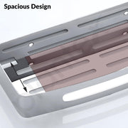 Plantex Bathroom Shelf for Wall/Stainless Steel Wall Mounted Shelf/Kitchen/Living Room/Bathroom Organiser with Drill (Chrome, 12x5 inches)