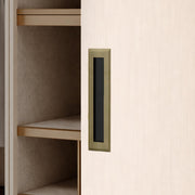 Plantex Sliding Door Handle/Concealed Handle for Sliding Door/224mm Concealed Handle for Wardrobe/Kitchen Cabinet - Pack of 1 (Brass Antique)