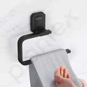 Plantex 304 Stainless Steel Napkin Holder for Wash Basin/Towel Ring for Bathroom/Towel Hanger/Bathroom Accessories - Cute (Black)