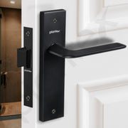 Plantex Heavy Duty Door Lock ÃƒÂ¢Ã¢â€šÂ¬Ã¢â‚¬Å“ Bathroom Door Lock/Mortise 8inch Keyless Plate Handle Set for Home/Bathroom/Store Room/Balcony/Office with Baby Latch (8105, Z-Black)