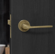Plantex Pearl Mortise Door Lock for Balcony and Bathroom Door Lock/Keyless Pull Handle Set with Baby Latch (7060 - Brass Antique Finish)