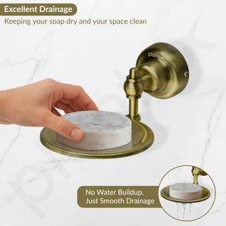 Plantex 304 Grade Stainless Steel Soap Dish/Soap Stand/Bathroom Soap Holder/Bathroom Accessories/Skyllo (Antique)