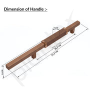Plantex 20.5 Inch Main Door Handle/Aluminium Door Handle/Pull-Push Door Handle - (Pack of 1, Rose Gold)