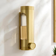 Plantex Liquid Soap Dispenser for Bathroom/ABS Plastic Refillable Soap Handwash Dispenser for Shampoo & Body Lotion - Ideal for Hotels/Hospitals/Restaurants/Offices - (Gold)