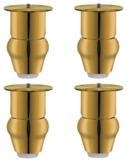 Plantex Heavy Duty Stainless Steel 4 inch Sofa Leg/Bed Furniture Leg Pair for Home/Furniture Sofa Legs for Table/Sofa Support Legs/Sofa Furniture Leg (Gold) Set of 4 Pcs