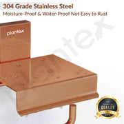 Plantex 304 Grade Stainless Steel Stylish and Durable Toilet Paper Stand/Bathroom Tissue Paper Holder with Mobile Stand/Bathroom Accessories (Crystal,PVD Rose Gold)