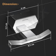 Plantex Robe Hook for Bathroom/304 Grade Stainless Steel Cloth Hanging Hook/Bath Towel Hook/Bathroom Accessories - Pack of 1 (Delta - 2805, Chrome)