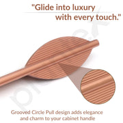 Plantex Cabinet Handle/Kitchen Cabinet Door Handle/Wardrobe/288 mm Cupboard Handle/Door Pull-Push Handle for Home/Office - Pack of 2 (Rose Gold)