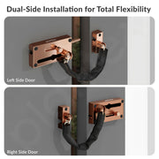 Plantex Door Chain with Baby Latch/Door Chain Lock for Main Door/Latch Lock for Door/Heavy Duty Door Safety Guard Lock for Home, Hotel & Office Security â€“ Pack of 1 (DTK-294-Rose Gold)