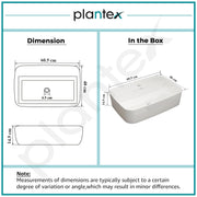 Plantex Ceramic Washbasin/Tabletop Wash Basin with 10 Years Glaze Warranty by Plantex/Wash Basin for Bathroom/Home/Office/Hotels (White - 24 x 15.5 x 6 Inch)