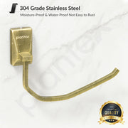 Plantex 304 Stainless Steel Rotatable Towel Hanger for Washbasin/Towel Ring for Bathroom/Towel Hanger/Napkin Holder/Bathroom Accessories - Crystal (Brass Antique)