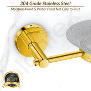 Plantex 304 Grade Stainless Steel Soap Holder for Bathroom/Soap Stand/Soap Dish/Bathroom Accessories - Oreo (Gold)