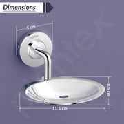 Plantex 304 Grade Stainless Steel Soap Holder for Bathroom/Wall Mounted Soap Holder/Soap Dish/Bathroom Accessories - Daizy (Chrome)