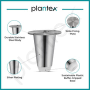 Plantex Heavy Duty Steel 3 inch Sofa Leg/Sofa Legs for Furniture Fitting/Sofa Legs Set of 8 pcs (Chrome)