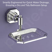 Plantex 304 Grade Stainless Steel Bathroom Soap Case/Soap Holder/Bathroom Accessories - Nipron (Chrome)