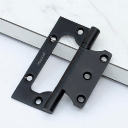 Plantex Butterfly Hinges for Door/Stainless Steel Door Hinges/Non-Mortise Hinges/4 Inch x 14 Gauge Hinges/2.5 mm Hinges for Home/Office/Hotel - Pack of 1 (Black)
