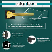 Plantex Heavy Duty Door Lock/Main Door Mortise Lock Handle/Handle Set for Home/Office - Door Accessories- (APS-PT-009- Black - Gold)