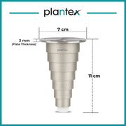 Plantex Heavy Duty Round 4 inch Spare Sofa Legs for Bed Furniture/Sofa Legs for Furniture Fitting/Table Legs/Sofa Leg Set of 2 pcs (Chrome Finish)
