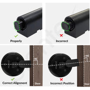 Plantex Door Stopper for Home/Floor Mounted Door Stopper/Door Holder/Door StopperS for Hotel/Office -Pack of 1 (Black)