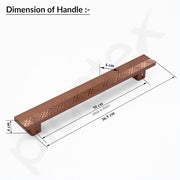 Plantex Door Handle/300mm Main Door Handle for Wooden Door/Pull-Push Handle for Main Door/Door Accessories - Pack of 1 (S610, PVD Rose Gold)