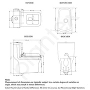 Plantex Ceramic Commode for Toilet/One Piece Western Toilet with 6D Siphonic Flush/Commode with Soft Closing Toilet Seat - S Trap - (ASTA, White)