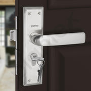 Plantex Heavy-Duty Door Lock Set - Main Door Lock Handle Set/6-Lever Lock Mechanism with 3 Years of Warranty/Mortise Lock with 3 Keys, Brass Lock Body & Cylinder(PTP-03 Matt)