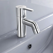 Plantex Brass Pillar Cock Water Tap/Pillar Cock for Wash Basin with Teflon Tape/Single Lever Tabletop Basin Tap - (ORE-1401, Chrome)