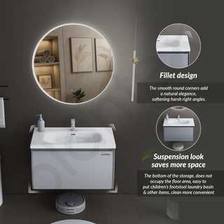 Plantex Unbreakable Plywood Vanity Set for Bathroom/Undermount Washbasin with Cabinet/Bathroom Organizer with Coupling & Mirror Cabinet with Sensor & Defogger Function - (NZBC-12)