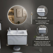 Plantex Unbreakable Plywood Vanity Set for Bathroom/Undermount Washbasin with Cabinet/Bathroom Organizer With Coupling & Mirror Cabinet With Sensor & Defogger Function - (NZBC-12)