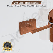 Plantex 304 Grade Stainless Steel Handwash Holder for Wash Basin Liquid Soap Dispenser for Bathroom Accessories - Benz (Rose Gold)