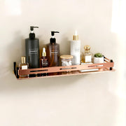 Plantex Stainless Steel Shelf for Bathroom/Multipurose Bathroom Shelf/Stand/Rack/Bathroom Organiser (18 x 5 Inch, PVD Rose Gold)