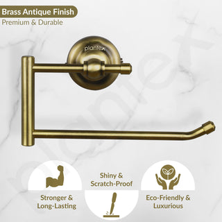 Plantex 304 Grade Stainless Steel Napkin Hanger for Wash Basin/Towel Holder for Bathroom/Towel Ring/Bathroom Accessories - Skyllo (Antique)