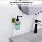 Plantex 304 Grade Stainless Steel Liquid Soap Dispenser/Shampoo Dispenser/Handwash Dispenser/Bathroom Accessories - Parv (Brass Antique)