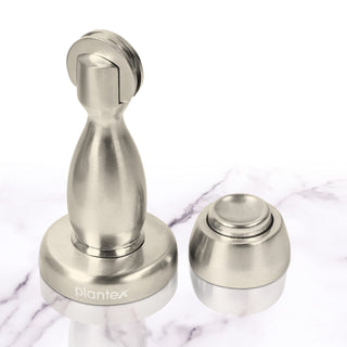 Plantex Door Magnet Stopper|Door Stopper with Door Magnetic|Door Stopper for Main Door|360 Degree Magnet Door Cather - Set of 6 (4 inch,Silver Matt)