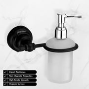 Plantex 304 Grade Stainless Steel Liquid Soap Dispenser/Shampoo Dispenser/Hand Wash Dispenser/Bathroom Accessories - Skyllo (Black)