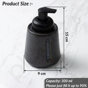 Plantex Ceramic Soap Dispenser for Washbasin/Hand Soap Dispenser/Soap Dispenser for Kitchen/Bathroom Accessories - Pack of 1