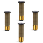 Plantex 6 Inch Sofa Leg for Bed Furniture/Aluminium Sofa Leg for Table/Support Legs/Furniture Leg - Pair of 2 (4 Piece) (DTS-77, Brass Antique & Gold)