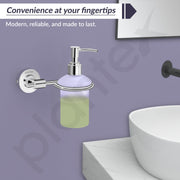 Plantex 304 Grade Stainless Steel Liquid Soap Dispenser/Shampoo Dispenser/Hand Wash Dispenser/Bathroom Accessories - Daizy (Chrome)