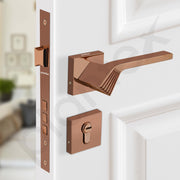 Plantex Main Door Lock/Mortise Lock for Door with 3 Years of Warranty - Robust Door Lock for Home with Brass Lock Body & Cylinder(7120 - PVD Choco)