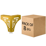 Plantex 4 Inch Sofa Legs for Bed Furniture/Sofa Legs for Table/Sofa Support Legs with Rubber Grip (Gold, 8 Pcs)