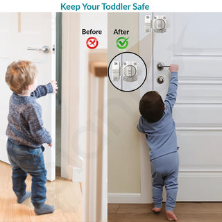 Plantex Baby Latch for Bathroom/Door Latch Lock for Bathroom/Door Stopper for Home//Door chitkani/Door Latches for Home/Office/Bedroom -Pack of 1 (Satin)