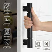 Plantex Mighty Aluminium 11 Inch Main Door Handle/Pull-Push Handle for Glass Door/3 Years Warranty - Pack of 1 (Black)