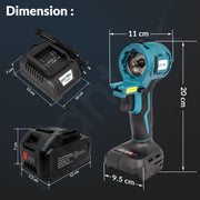 Plantex 21V Brushless - Mainframe Multi-Power Tool with Battery and Charger/7in1 Function/Variable Speed up to 24000 RPM Multi-Head Power Tool - (Tools Not Include) (Blue & Black)