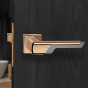 Plantex Heavy Duty Door Lock ÃƒÂ¢Ã¢â€šÂ¬Ã¢â‚¬Å“ Bathroom Door Lock/Mortise Keyless Handle Set for Home/Bathroom/Store Room/Balcony/Office with Baby Latch (7093 ÃƒÂ¢Ã¢â€šÂ¬Ã¢â‚¬Å“ PVD Choco & Satin Black Matt)