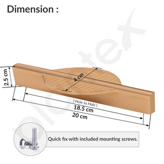 Plantex Cabinet Handle/160mm Handle for Cabinet/Door Pull-Push Handle for Home/Office/Hotel - Pack of 1 (Gold)